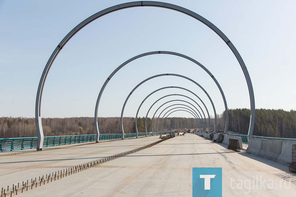 Строительство моста через Тагильский пруд