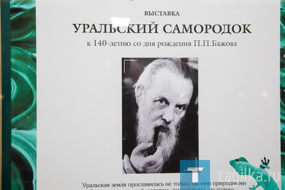 Сегодня в мемориально-литературном музее А. П. Бондина открылась выставка, посвященная 140-летию другого уральского писателя П. П. Бажова. И символично, что произошло это накануне нового 2019 года, который в  Свердловской области объявлен Годом Бажова.

«Уральский самородок» - это не просто несколько витрин и стендов с фотографиями, документами, книгами, изделиями из камня, минералами и другими экспонатами. Здесь самородок – это и талантливый писатель, и каждый его сказ, и знаменитые уральские самоцветы…

В сказах Павла Бажова много рассказывается о суровых буднях старателей, горняков, камнерезов, об их тяжелом труде. Но есть в них и юмор, ирония, шутки. Вот и на выставке вместо  известного самородка золота представлен его муляж, чтобы современные люди хотя бы понимали, как он выглядел, а на соседней полочке россыпь пирита, который в те далекие времена называли «золотом дураков», так как тот, кто не обладал определенными знаниями, их путал.

Автор экспозиции, заведующая музеем Наталья Малятина, собрала много интересной информации. Например, о том почему уральскую  Бабку Синюшку считали «параллельной» Бабой-Ягой, откуда на Урале синие туманы… Но об этом и многом другом вы узнаете, когда побываете на экскурсии по новой выставке.
