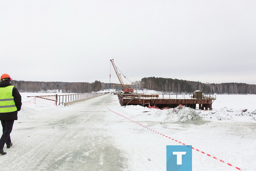 Строительство моста через Нижнетагильский пруд