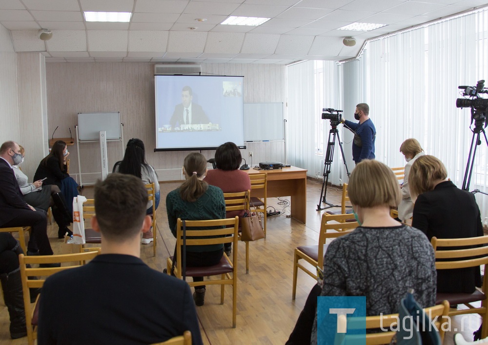 Евгений Куйвашев во время пресс-конференции ответил на вопросы журналистов Нижнего Тагила