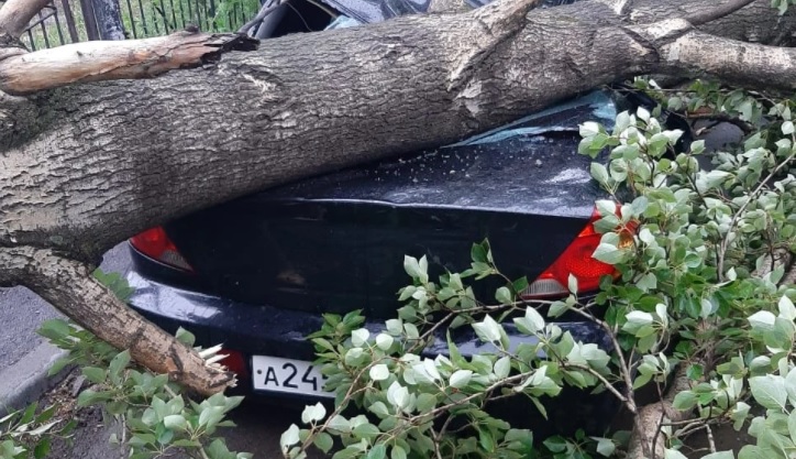 В ночь с 22 на 23 июня Екатеринбург накрыло мощной грозой