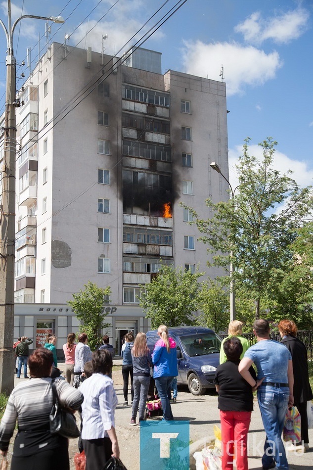 Пожар на улице Победы.
