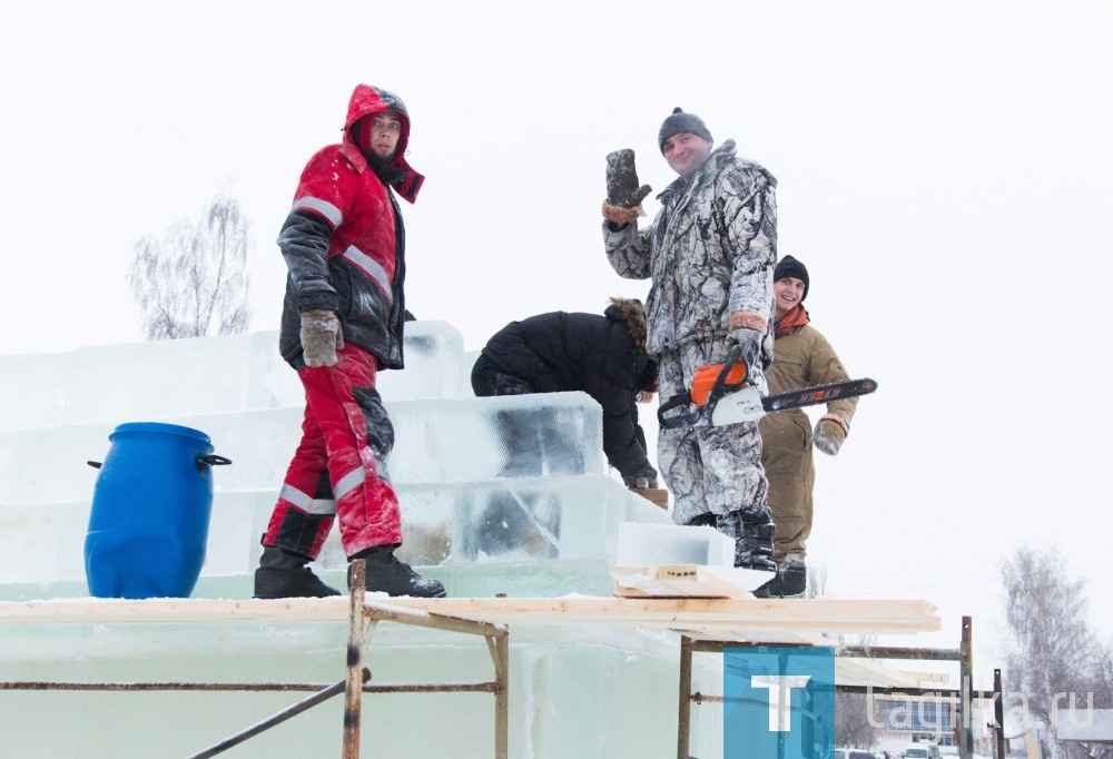 В Нижнем Тагиле начали строить ледовый городок