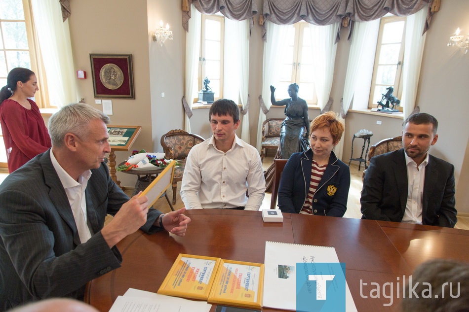 Встреча главы города Нижний Тагил Сергея Носова с олимпийцами.