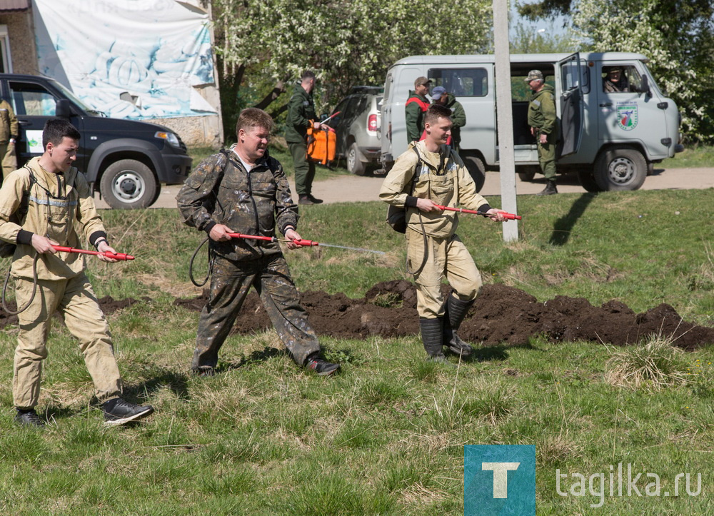 Потушили условное пламя: под Нижним Тагилом прошли пожарные учения