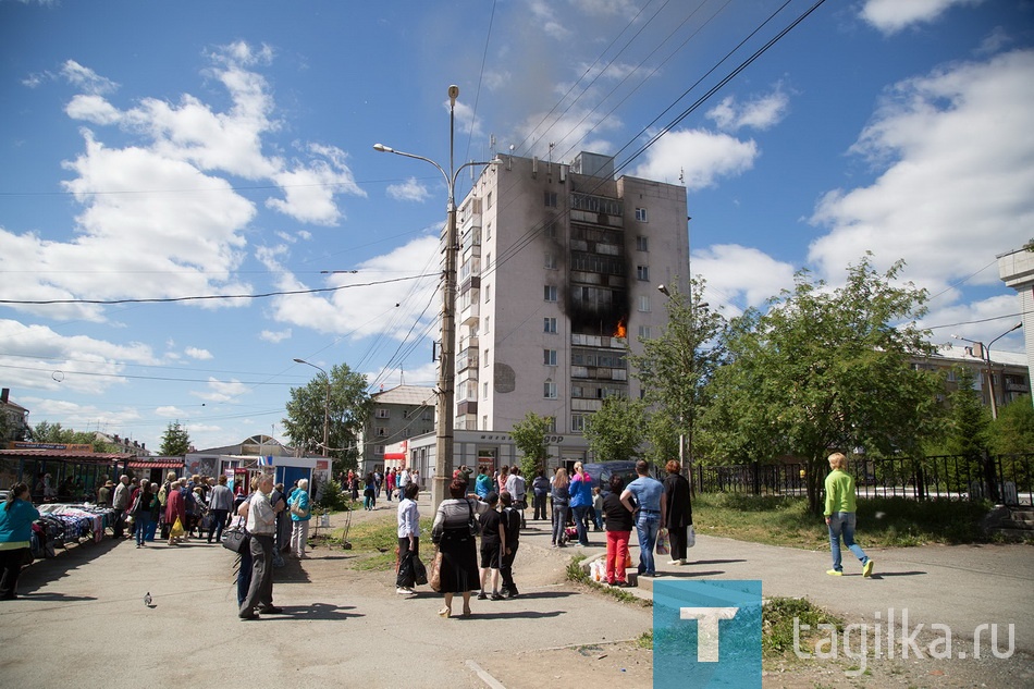 Пожар на улице Победы.