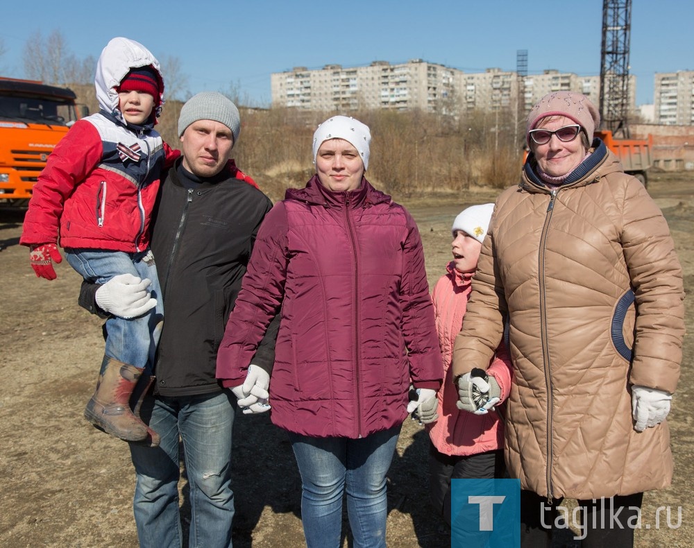 Субботник в парке Народный