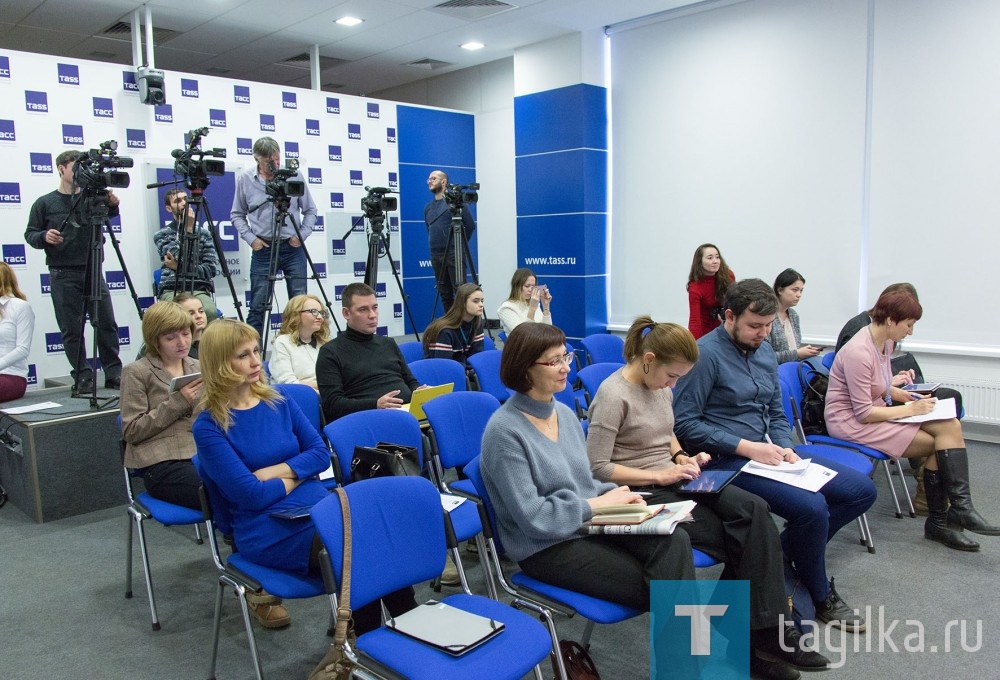 В пресс-центре ТАСС прошла встреча Владислава Тетюхина и Сергея Носова с журналистами