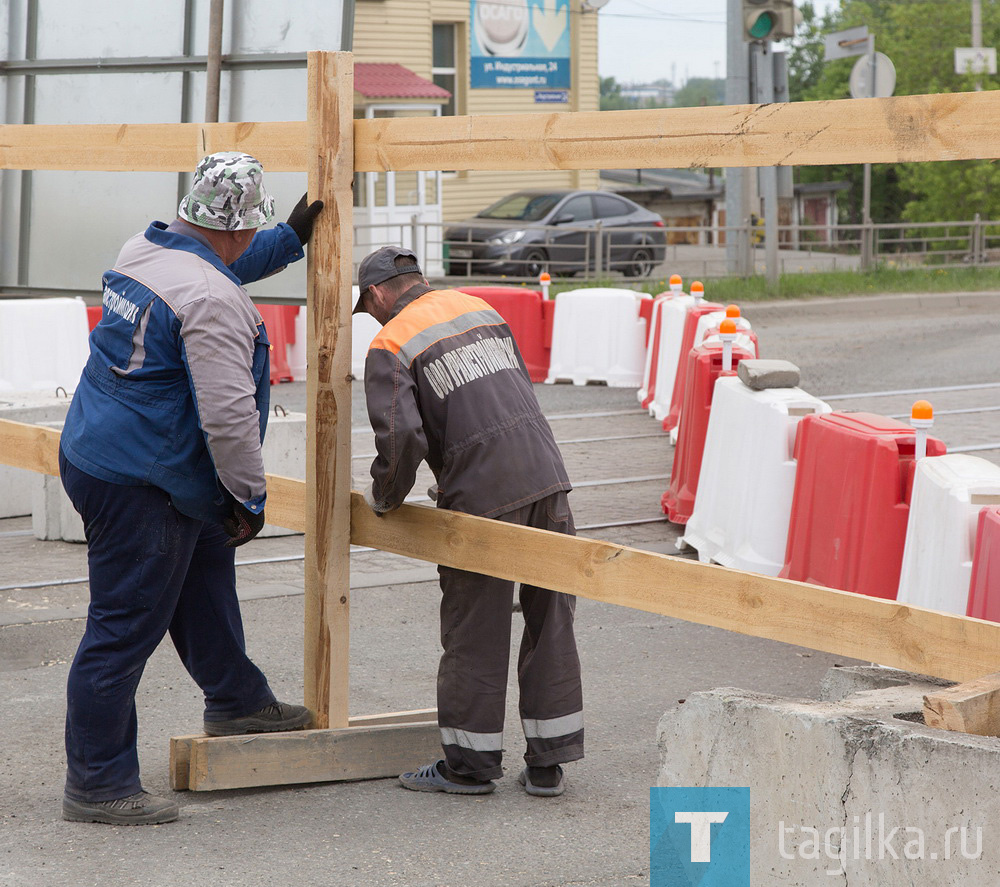 Реконструкция моста на улице Циолковского. 18.05.2021.