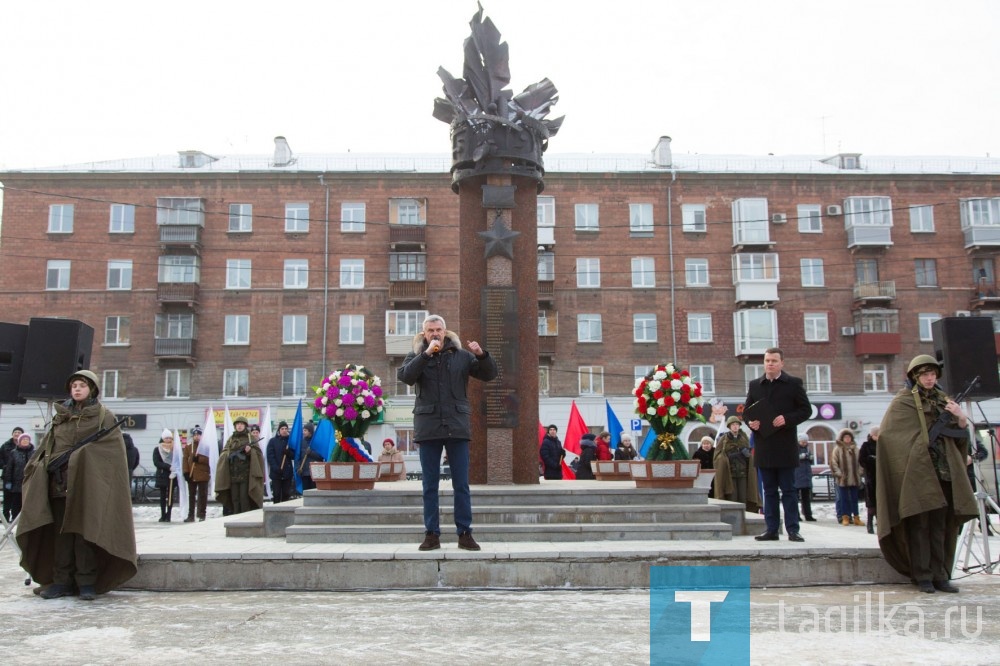 Митинг, посвященный 75-летию победы в Сталинградской битве