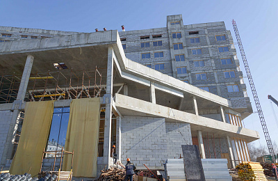 Закончилось строительство каркаса отеля Park Inn