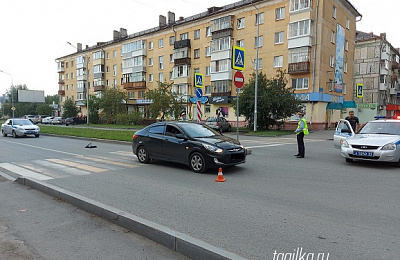 В последний день июля в Нижнем Тагиле попал под колеса юный велосипедист