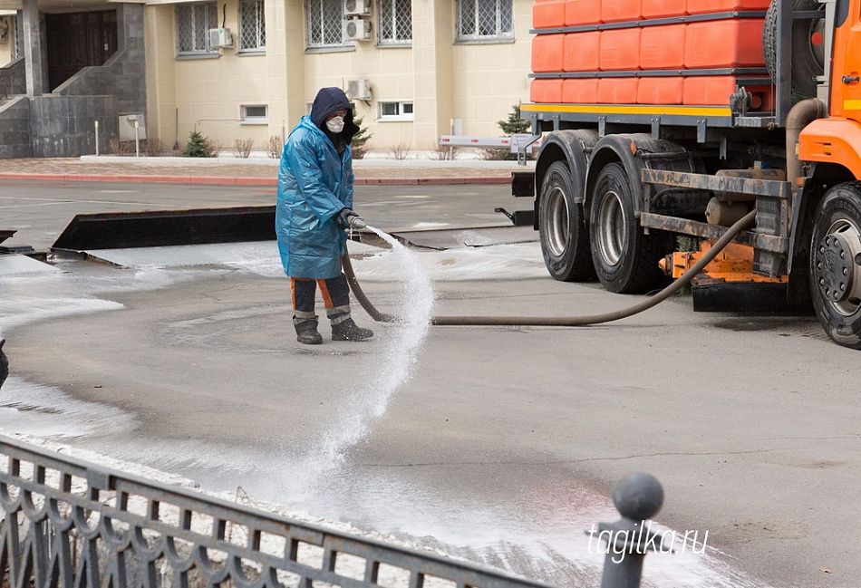 В Нижнем Тагиле продолжается дезинфекция территорий