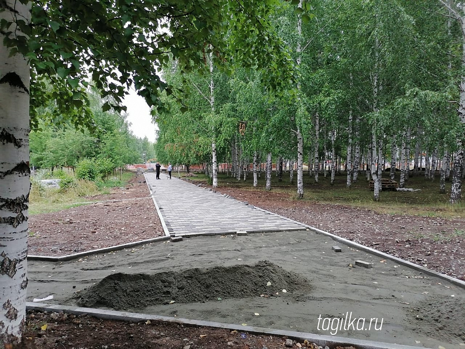 В Нижнем Тагиле продолжается благоустройство парка Победы