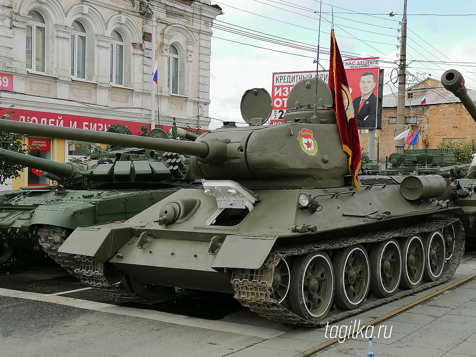 Легендарный танк Т-34-85 возглавит колонну военной техники в Нижнем Тагиле