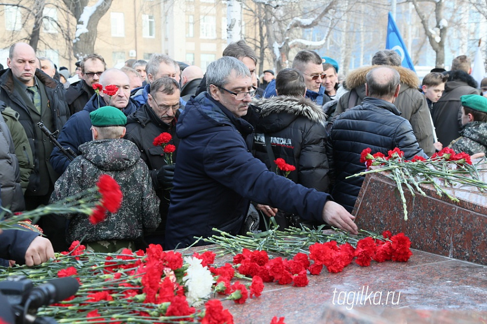 Митинг, посвященный 30-летию вывода советских войск из Афганистана, прошел в Нижнем Тагиле  