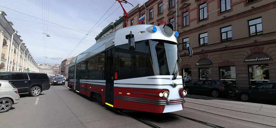 Стал известен облик трамваев Уралвагонзавода, которые скоро появятся в Санкт-Петербурге