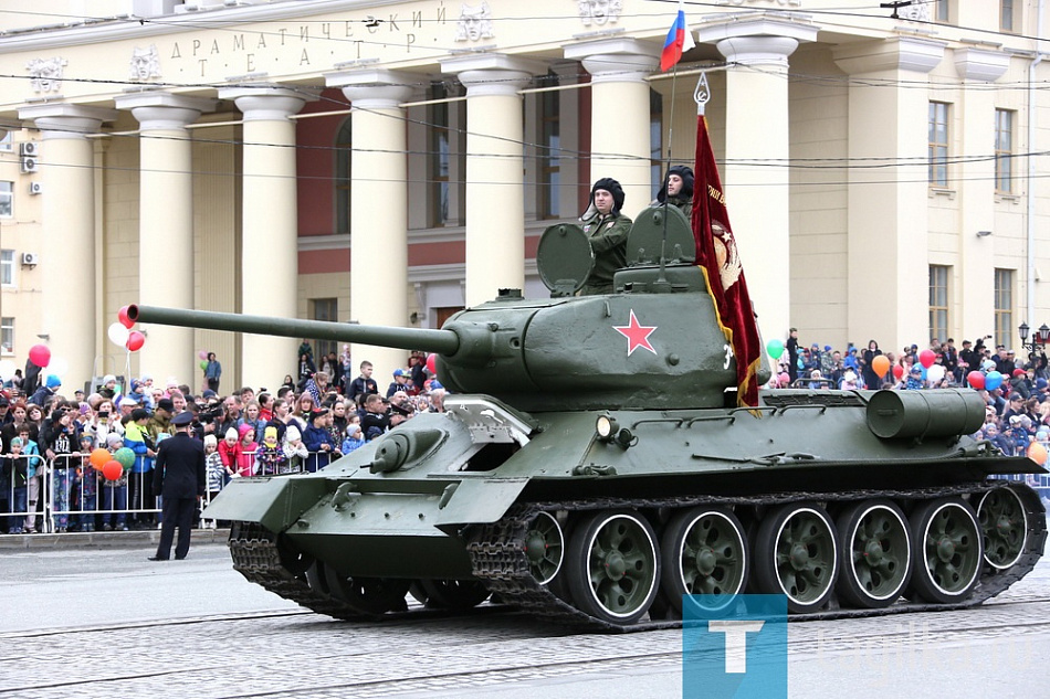 9 Мая танк Т-34 возглавит колонну военной техники в Нижнем Тагиле