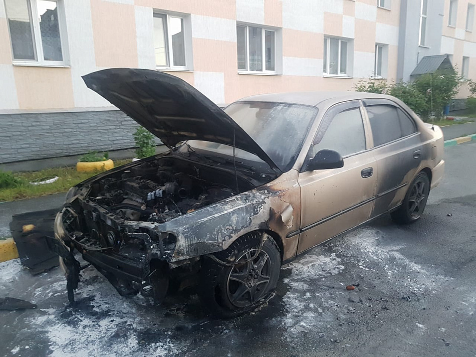 В Нижнем Тагиле сгорел автомобиль