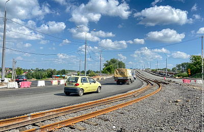 
Движение транспорта на мосту на Циолковского переведено на левую сторону дороги