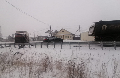 В селе Николо-Павловское под Нижним Тагилом произошло ДТП с участием грузовика