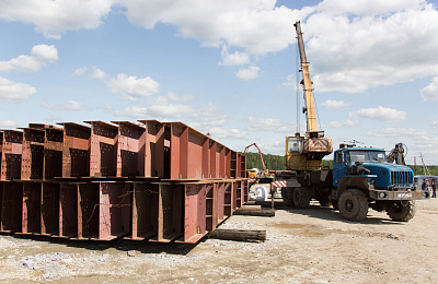 Возведение моста через Тагильский пруд идет с опережением графика
