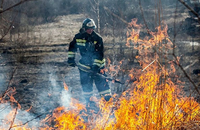 За минувшие сутки в Нижнем Тагиле выгорело почти 2 тыс. кв.м сухой травы